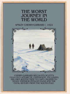 Worst Journey in the World Minimalist Book Poster by A. Cherry-Garrard – book poster