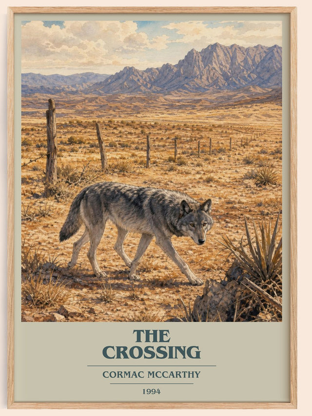 The Crossing Book Cover Poster by Cormac Mccarthy