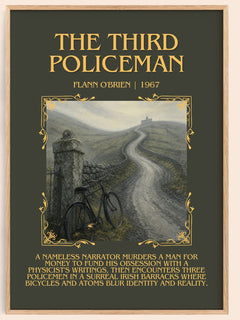 The Third Policeman Minimalist Book Poster by Flann O'Brien – book poster