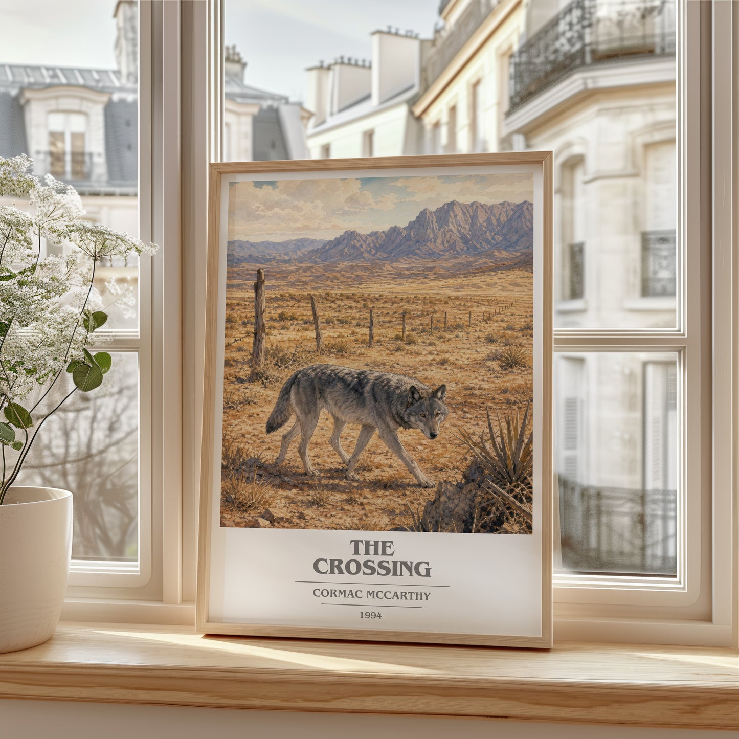 The Crossing book cover poster colour and style options – Cormac Mccarthy book art