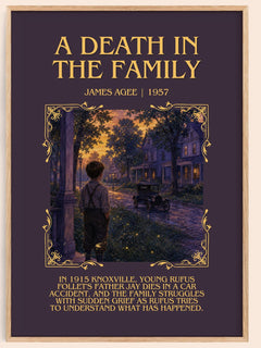 A Death in the Family Minimalist Book Poster by James Agee – book poster