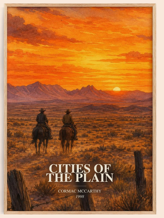 Cities Of The Plain Book Watercolour Illustration by Cormac Mccarthy