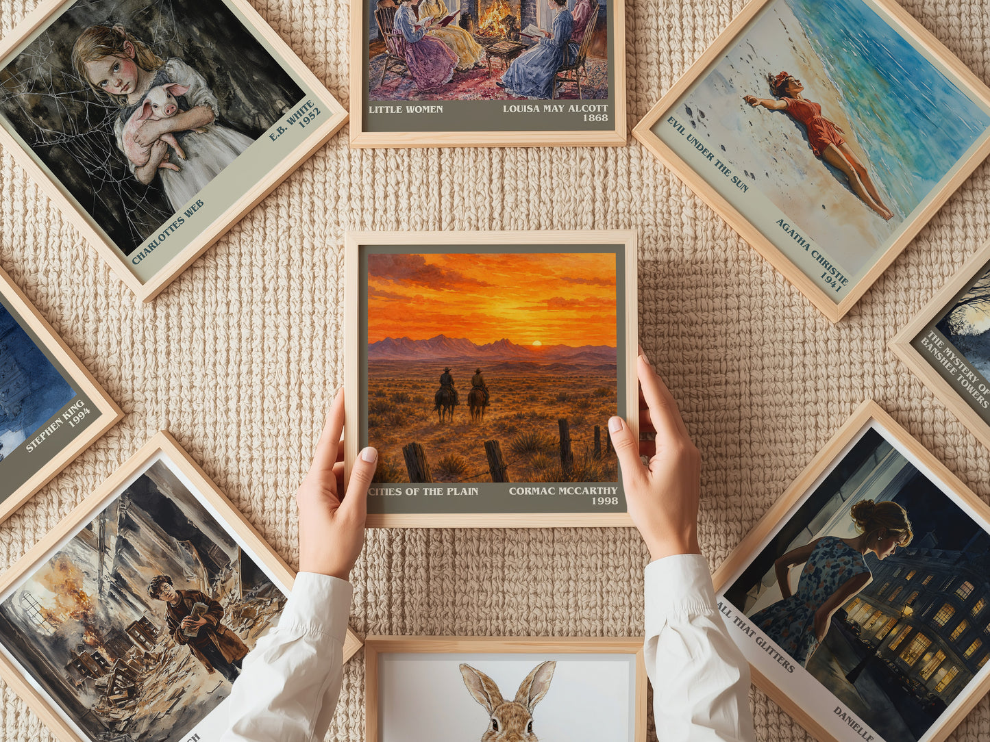 Cities Of The Plain literary book poster framed on wall – literary fiction wall art