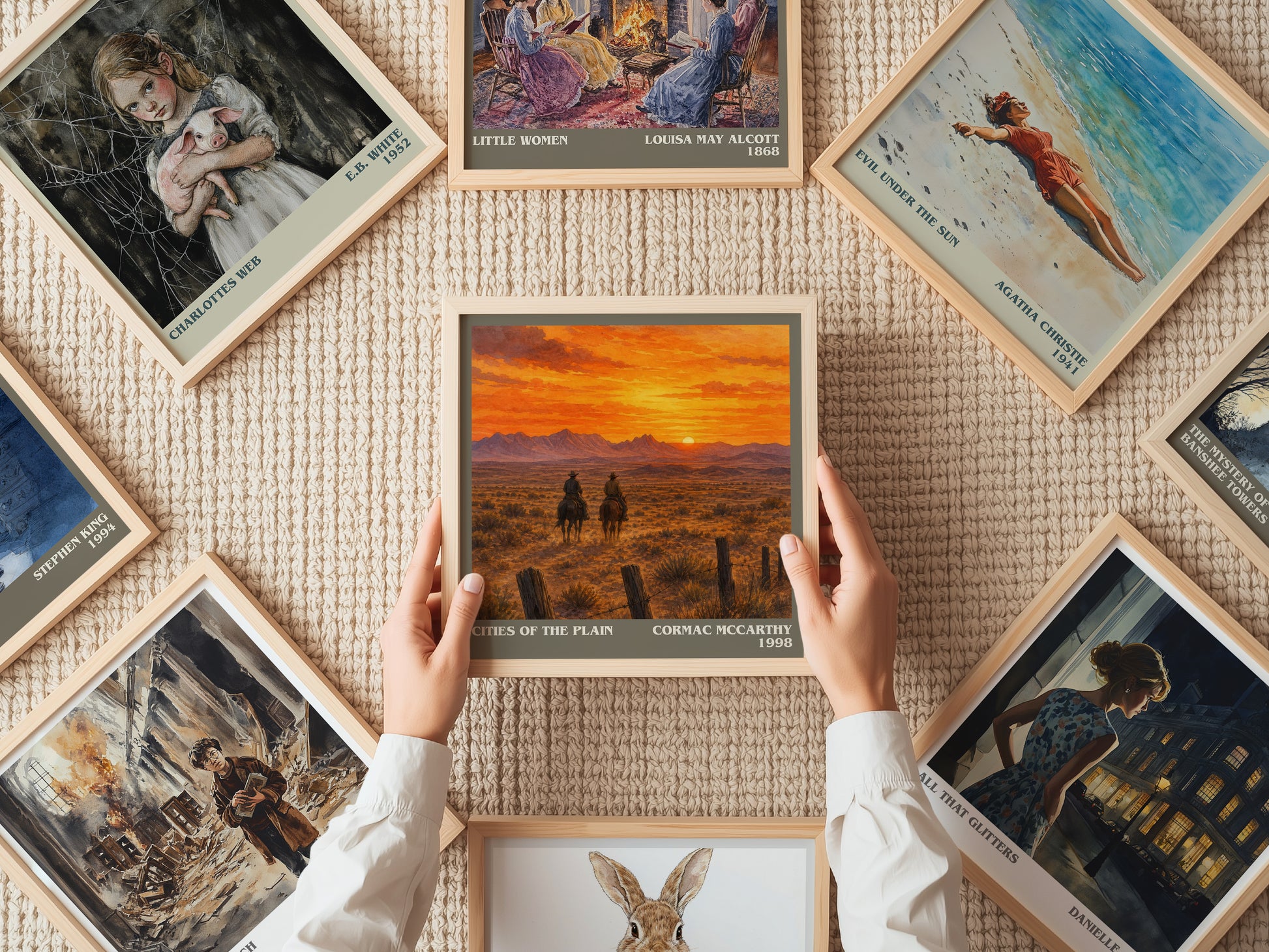 Cities Of The Plain literary book poster framed on wall – literary fiction wall art