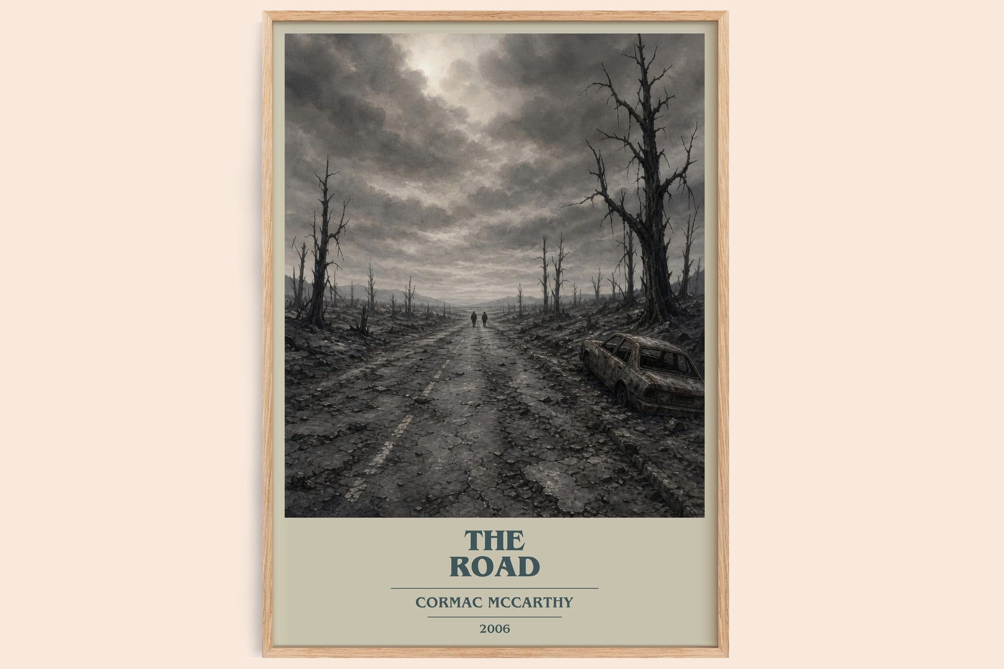 The Road Book Cover Poster by Cormac Mccarthy