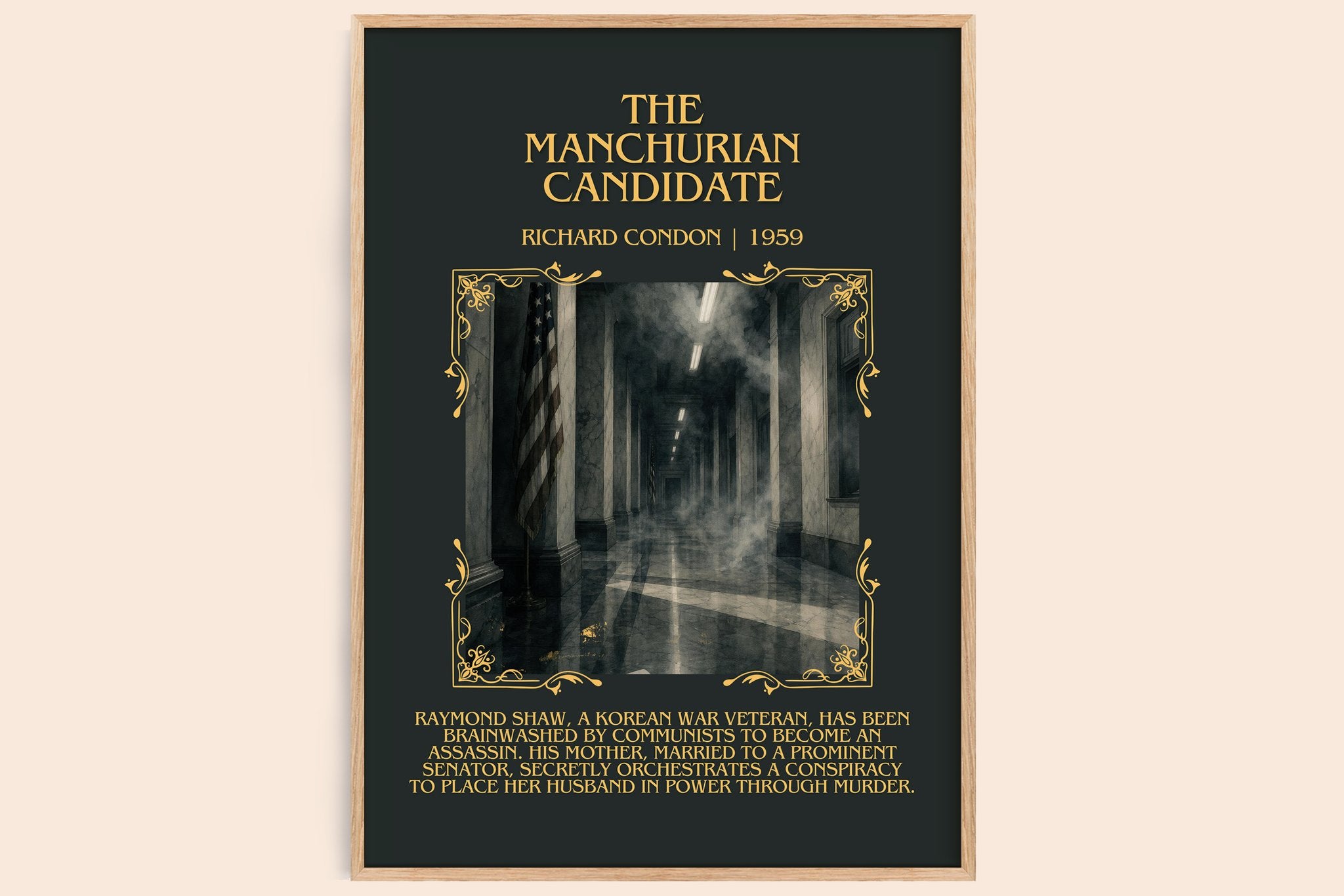 The Manchurian Candidate Minimalist Book Poster by Richard Condon