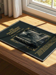 The Manchurian Candidate Minimalist Book Poster by Richard Condon – print on a sunlit desk