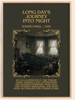 Long Day's Journey Into Night Minimalist Book Poster by Eugene O'Neill – book poster
