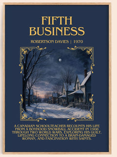 Fifth Business Minimalist Book Poster by Robertson Davies – book poster