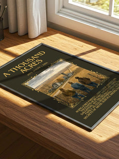 A Thousand Acres Minimalist Book Poster by Jane Smiley – print on a sunlit desk