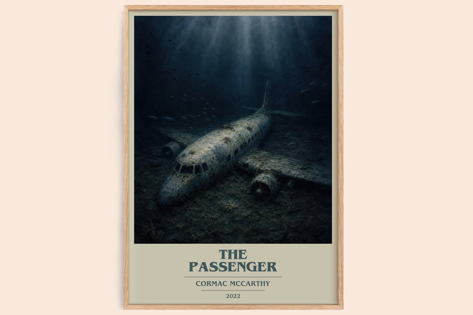 The Passenger book cover book poster by Cormac Mccarthy – framed literary art print
