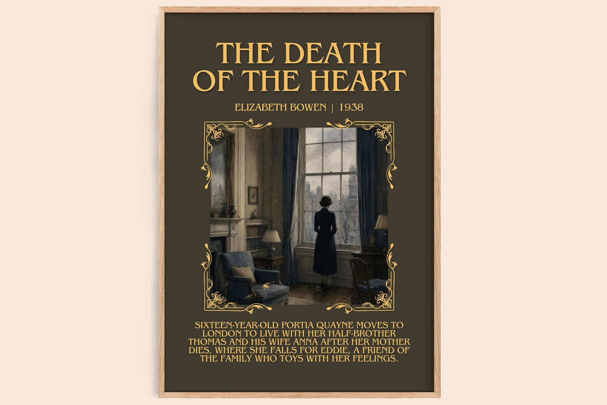 The Death of the Heart Minimalist Book Poster by Elizabeth Bowen