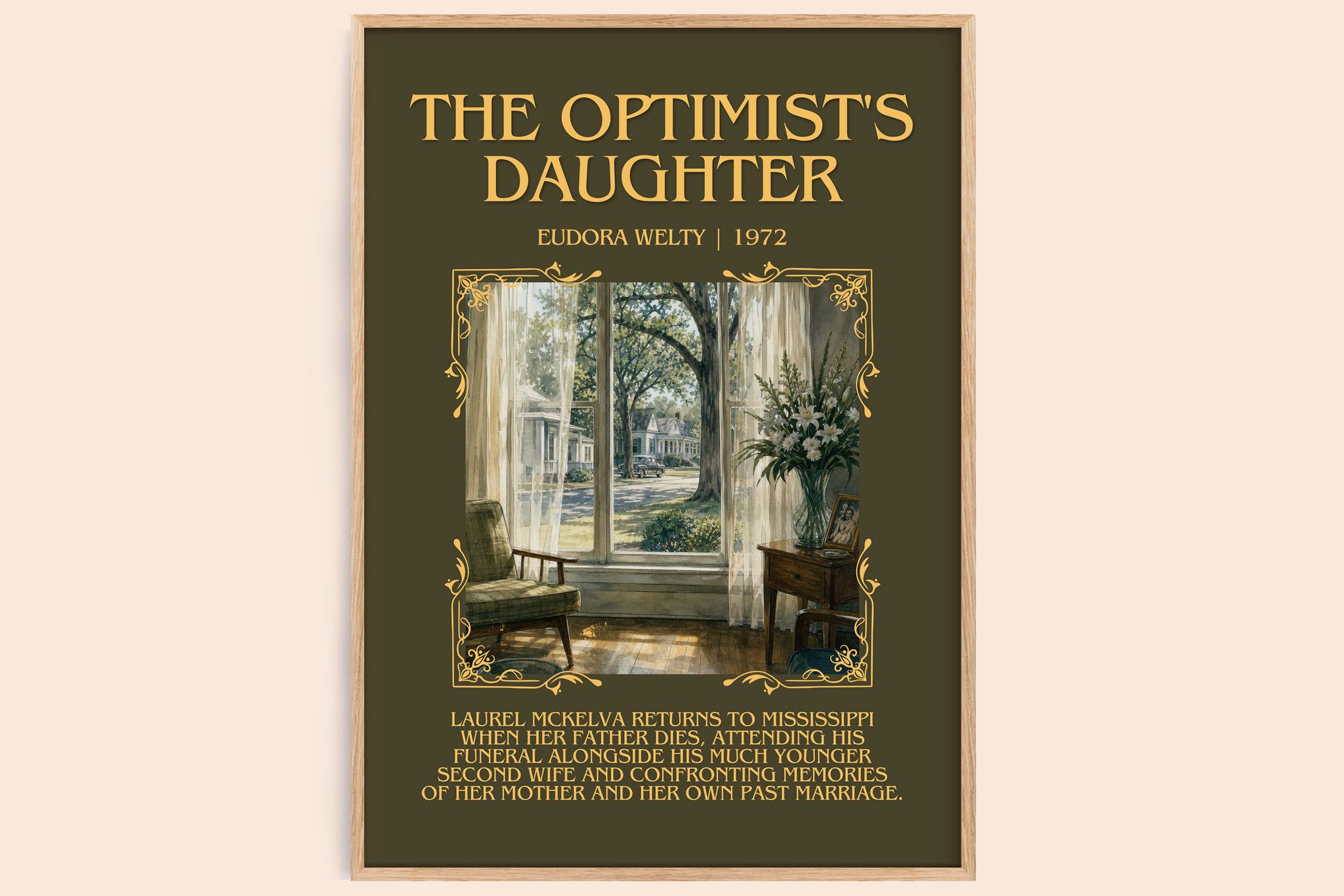 The Optimist's Daughter Minimalist Book Poster by Eudora Welty