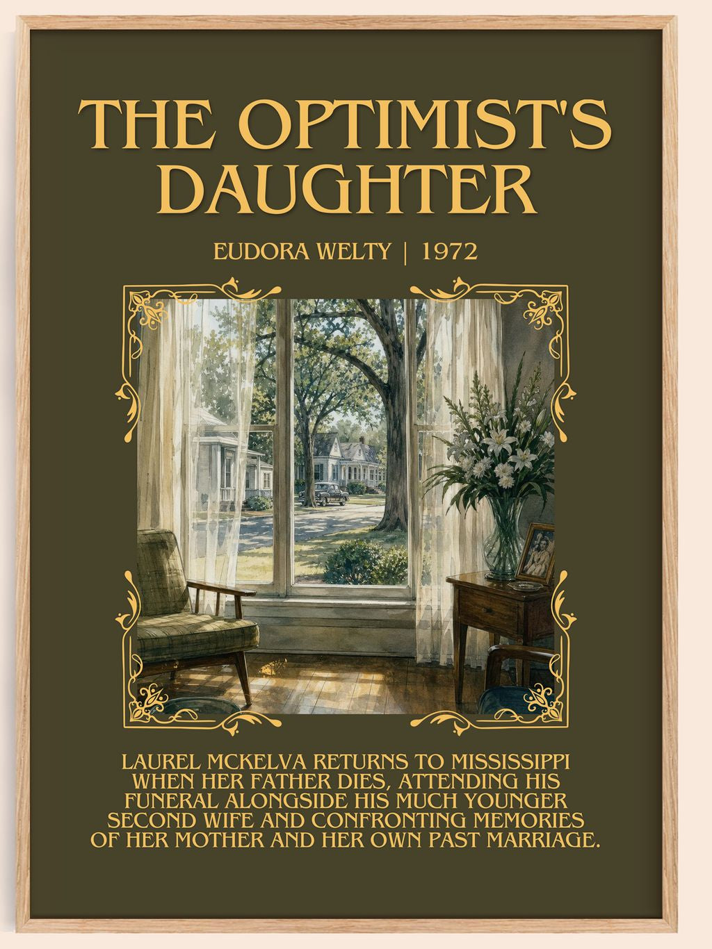 The Optimist's Daughter Minimalist Book Poster by Eudora Welty – book poster
