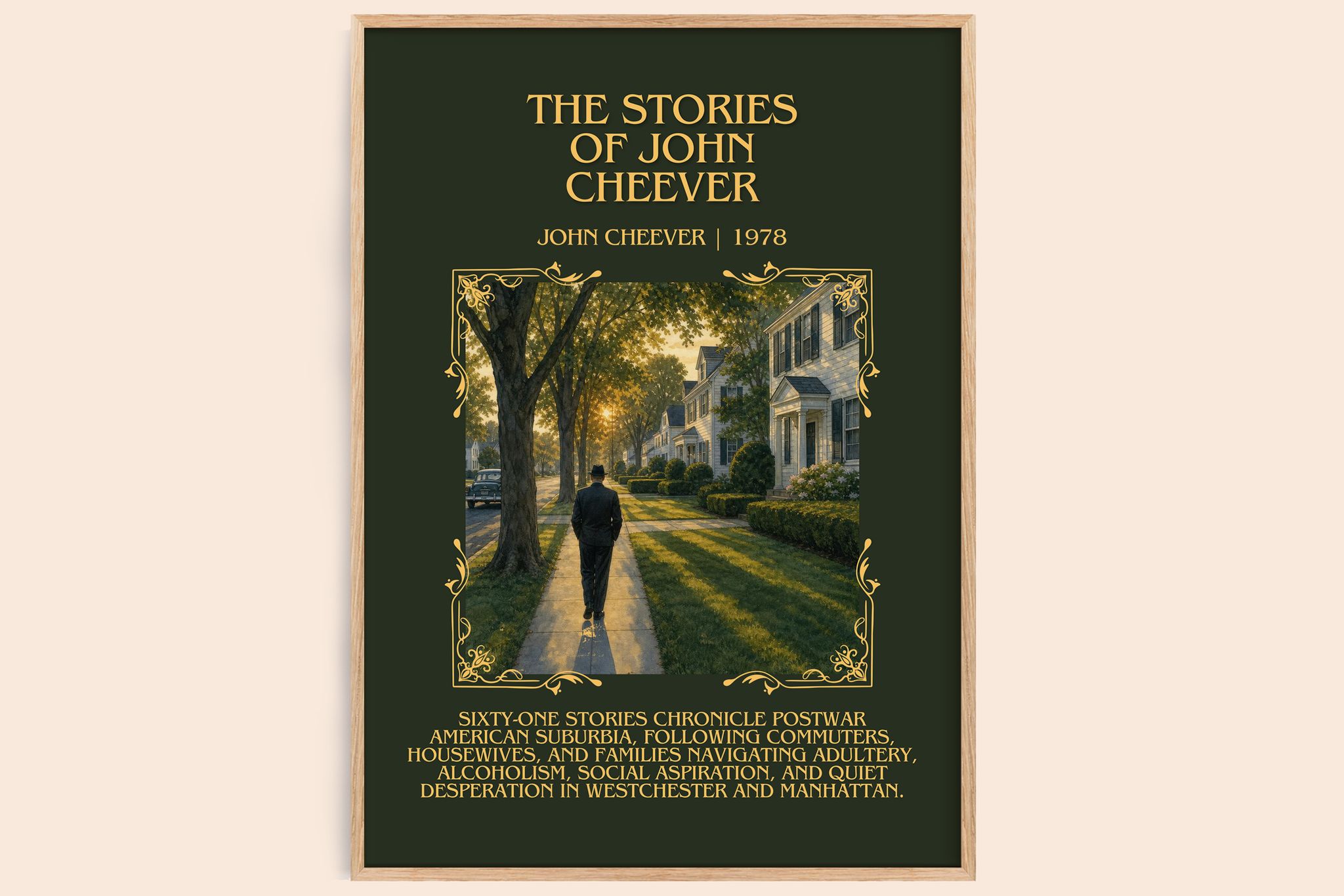 The Stories of John Cheever Minimalist Book Poster by John Cheever