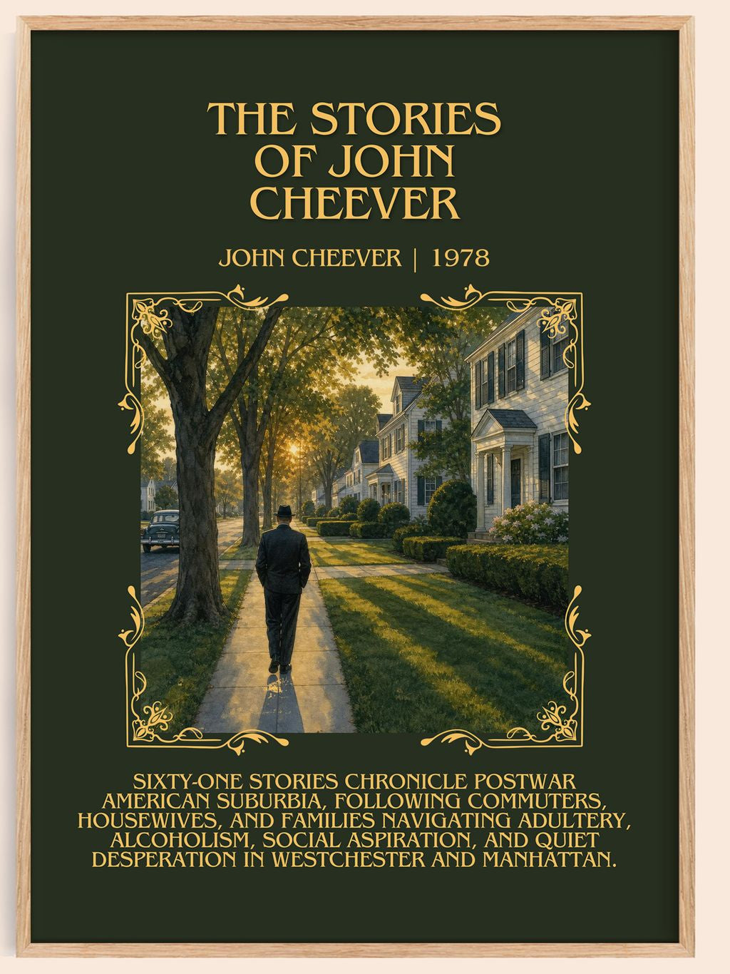 The Stories of John Cheever Minimalist Book Poster by John Cheever – book poster