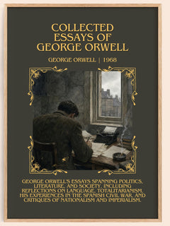 Collected Essays of George Orwell Minimalist Book Poster by G. Orwell – book poster
