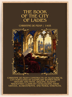 Book of the City of Ladies Minimalist Book Poster by C. Pizan – book poster