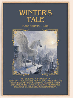 Winter's Tale Minimalist Book Poster by Mark Helprin – book poster
