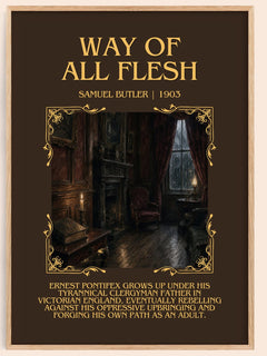 Way of All Flesh Minimalist Book Poster by Samuel Butler – book poster
