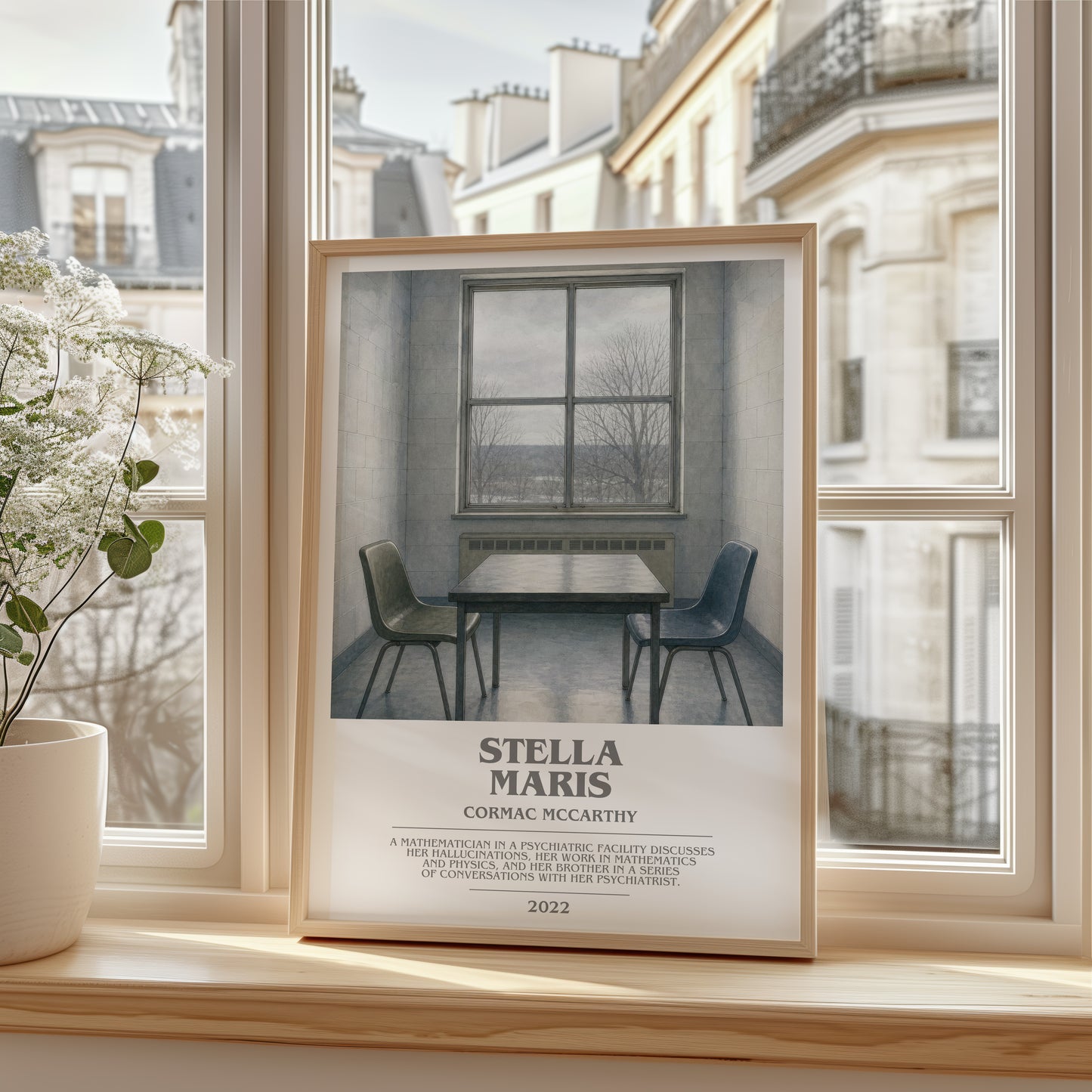 Stella Maris bookish poster colour and style options – Cormac Mccarthy book art