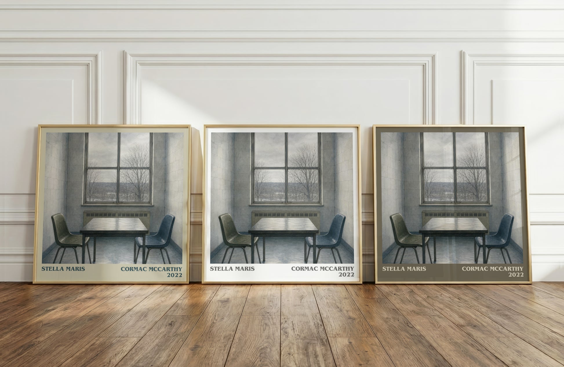Stella Maris literary art print colour and style options – Cormac Mccarthy book art