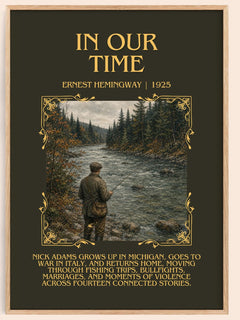 In Our Time Minimalist Book Poster by Ernest Hemingway – book poster