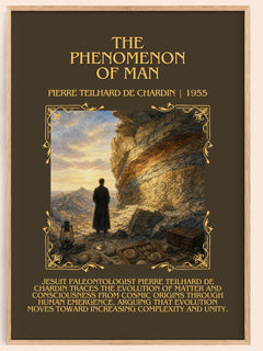 Phenomenon Of Man Minimalist Book Poster by Pierre Teilhard de Chardin – book poster
