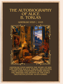 Autobiography of Alice B. Toklas Minimalist Book Poster by G. Stein – book poster