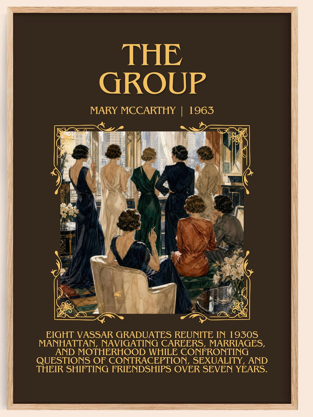 The Group Minimalist Book Poster by Mary McCarthy – book poster