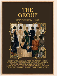The Group Minimalist Book Poster by Mary McCarthy – book poster