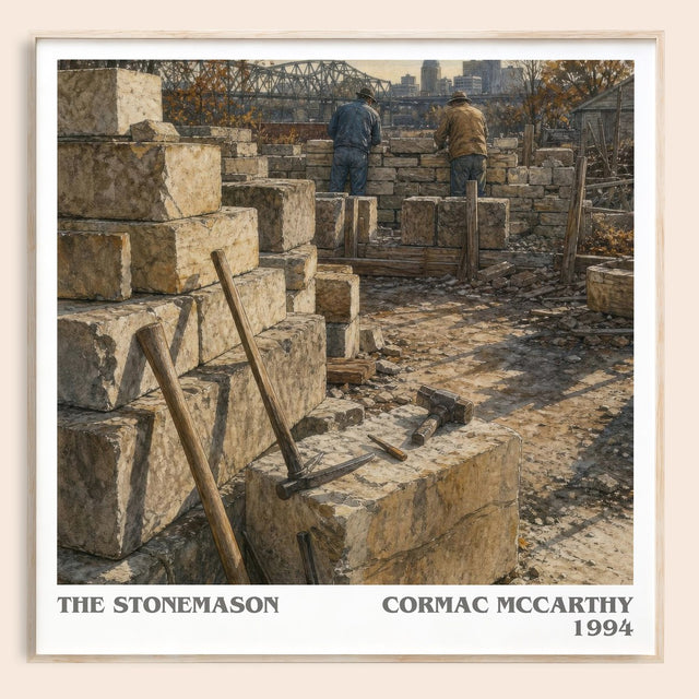 The Stonemason Literary Art Print by Cormac Mccarthy