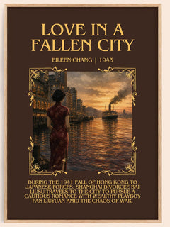 Love In A Fallen City Minimalist Book Poster by Eileen Chang – book poster