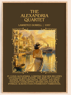 The Alexandria Quartet Minimalist Book Poster by Lawrence Durrell – book poster