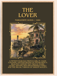 The Lover Minimalist Book Poster by Marguerite Duras – book poster