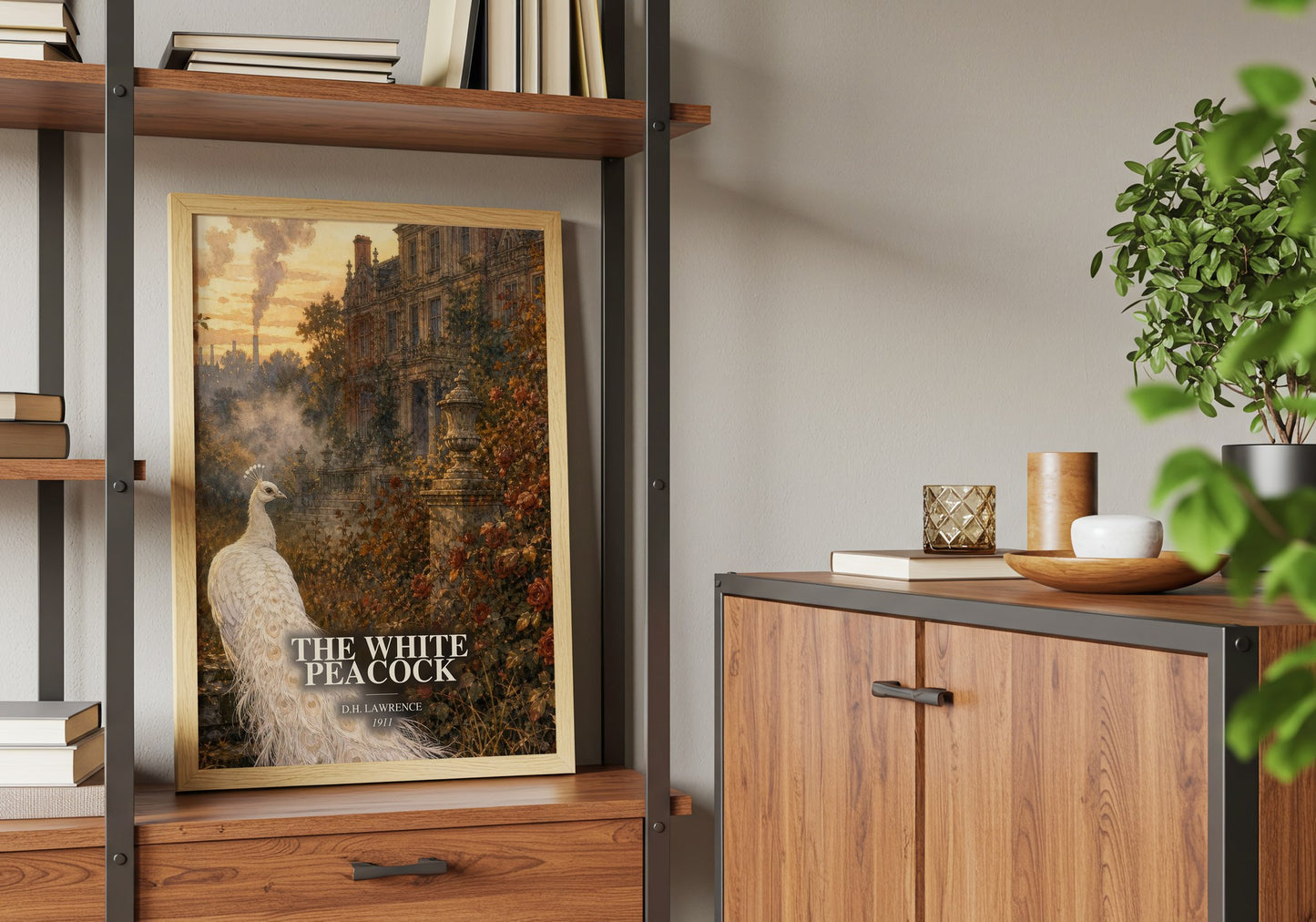 The White Peacock book watercolour illustration paper finish options – matte satin gloss