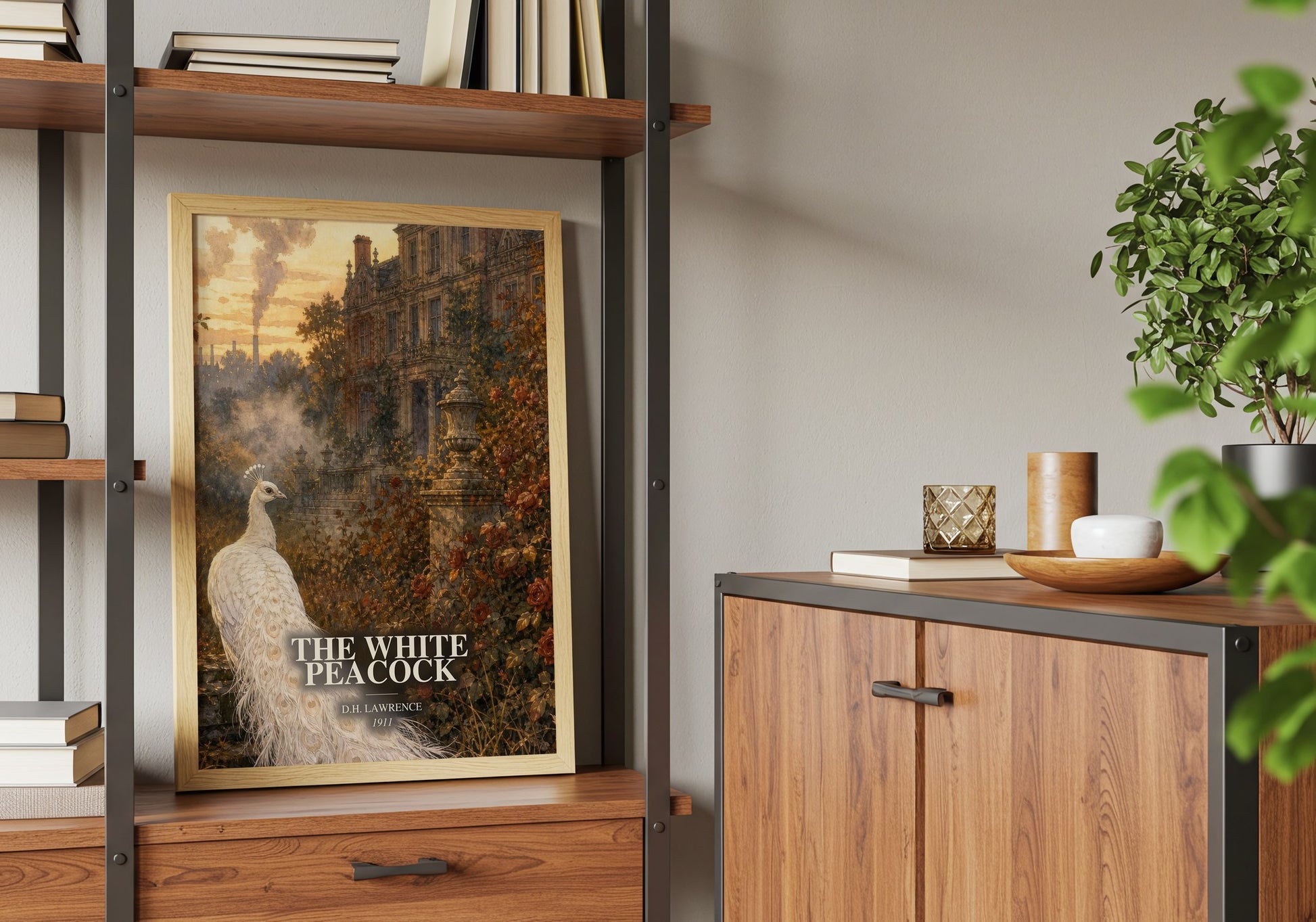 The White Peacock book watercolour illustration paper finish options – matte satin gloss