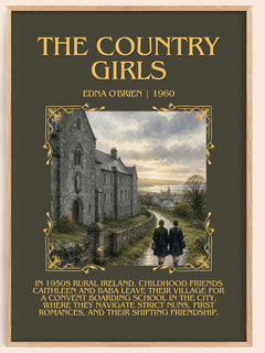 The Country Girls Minimalist Book Poster by Edna O'Brien – book poster