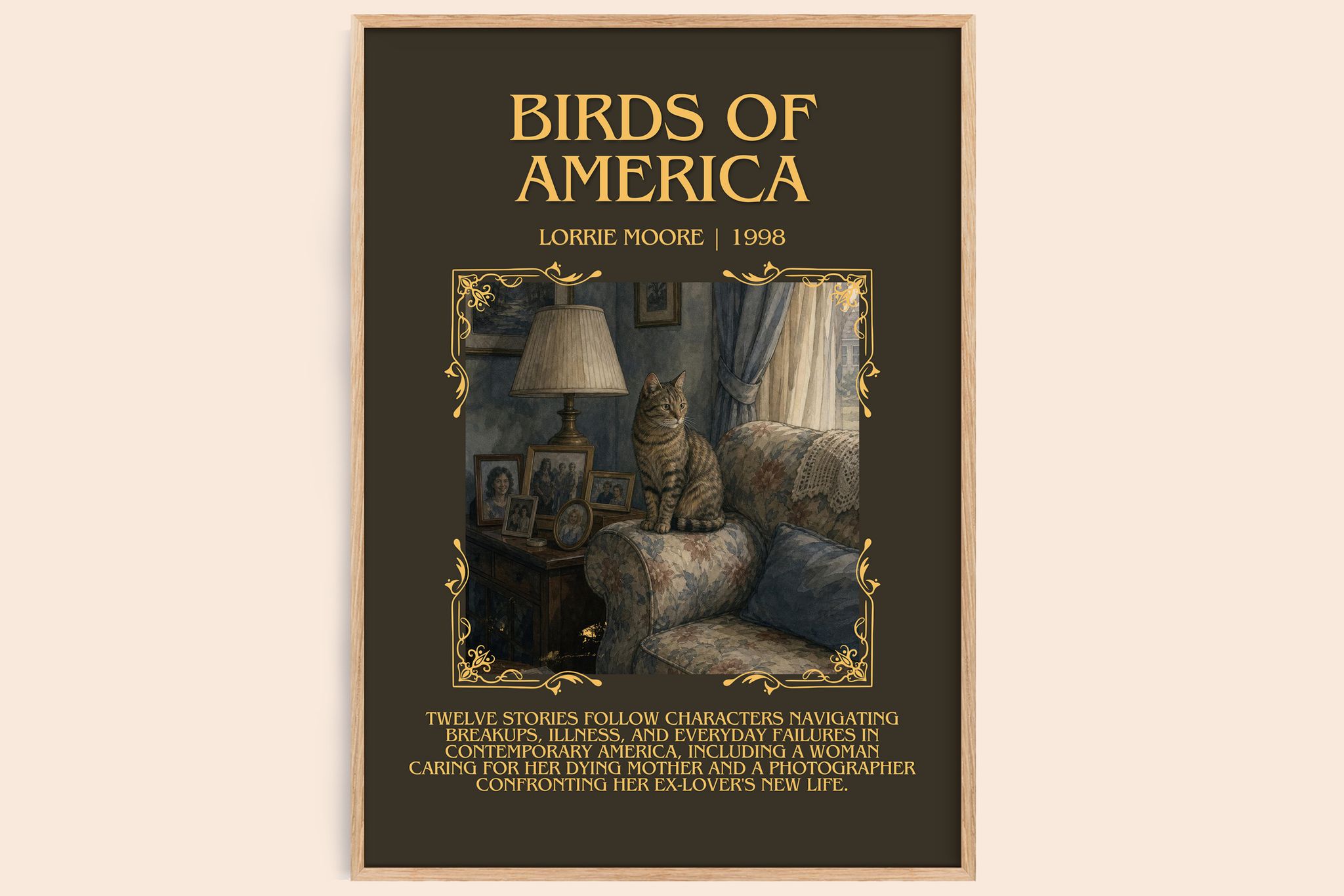 Birds of America Minimalist Book Poster by Lorrie Moore