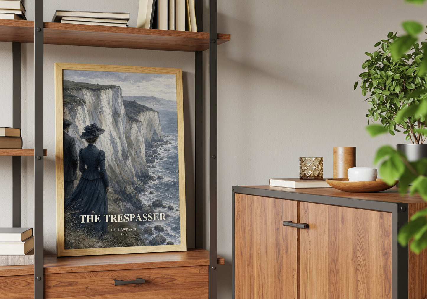 The Trespasser book watercolour illustration paper finish options – matte satin gloss