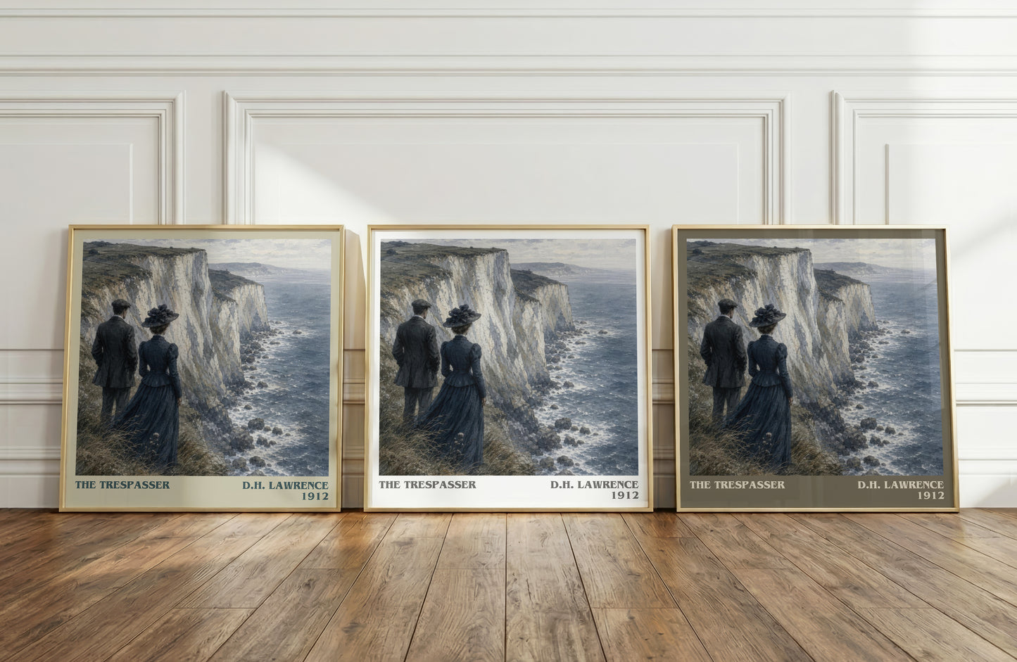 The Trespasser literary art print colour and style options – D.H. Lawrence book art
