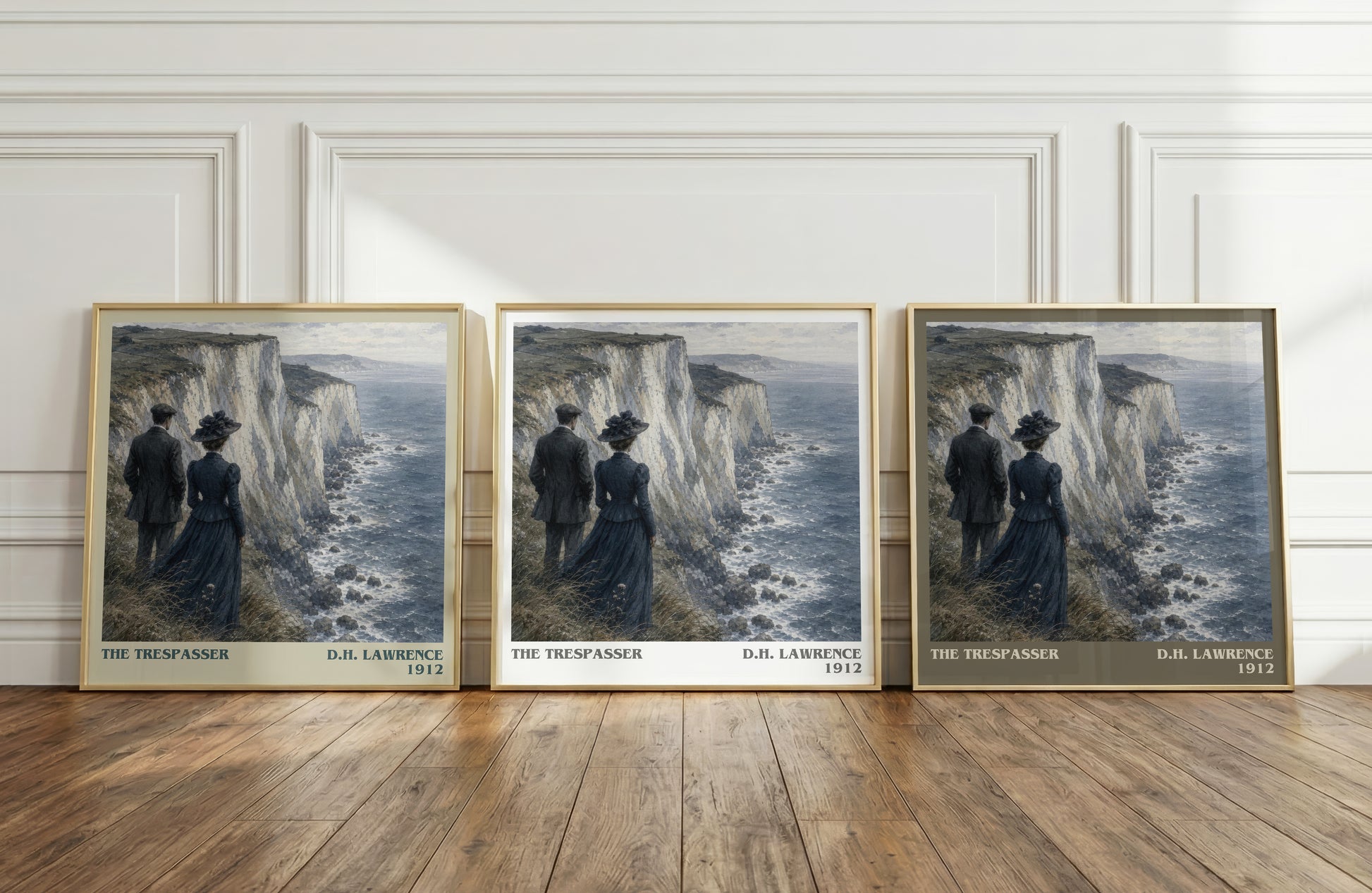 The Trespasser literary art print colour and style options – D.H. Lawrence book art