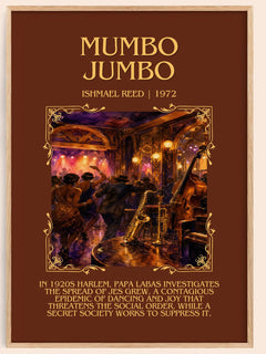 Mumbo Jumbo Minimalist Book Poster by Ishmael Reed – book poster
