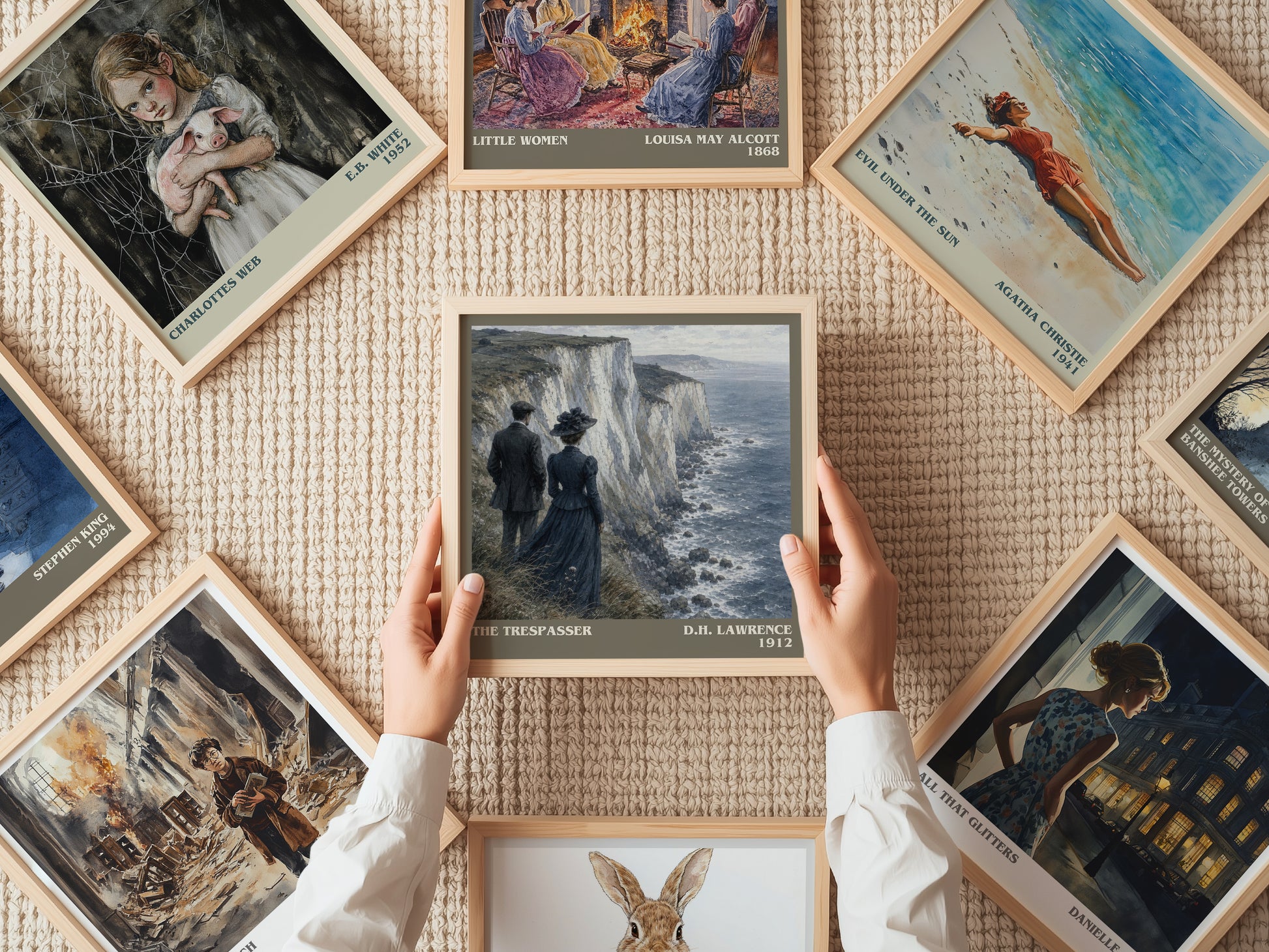 The Trespasser literary book poster framed on wall – classic literature wall art