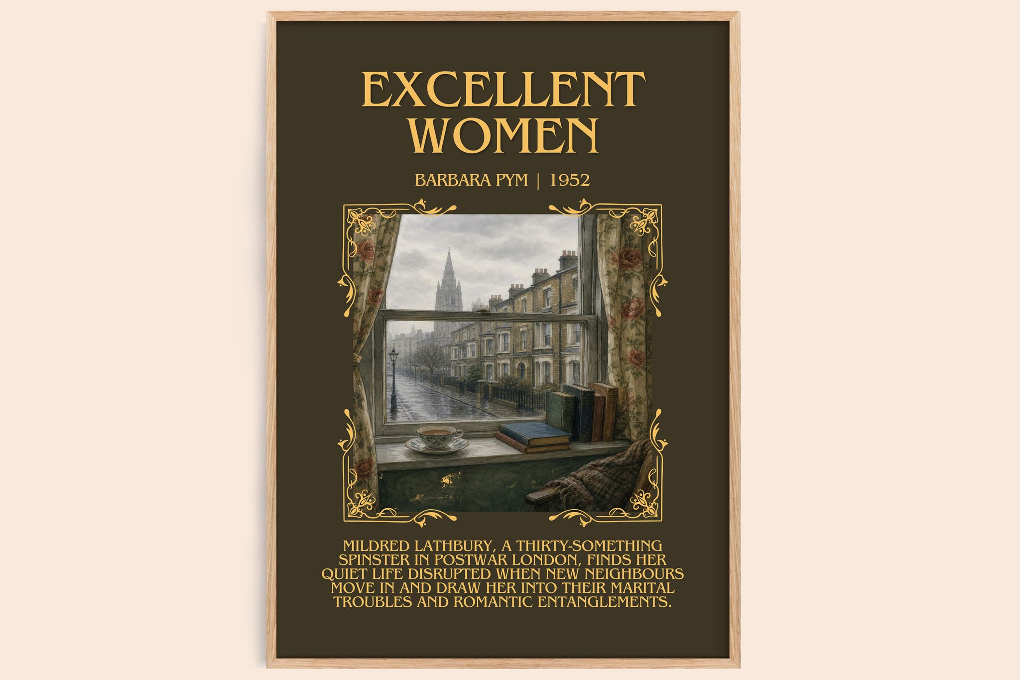 Excellent Women Minimalist Book Poster by Barbara Pym