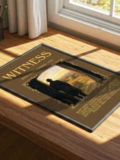 Witness Minimalist Book Poster by Whittaker Chambers – print on a sunlit desk