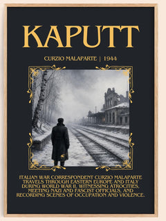 Kaputt Minimalist Book Poster by Curzio Malaparte – book poster