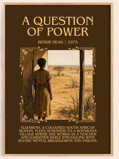 A Question of Power Minimalist Book Poster by Bessie Head – book poster