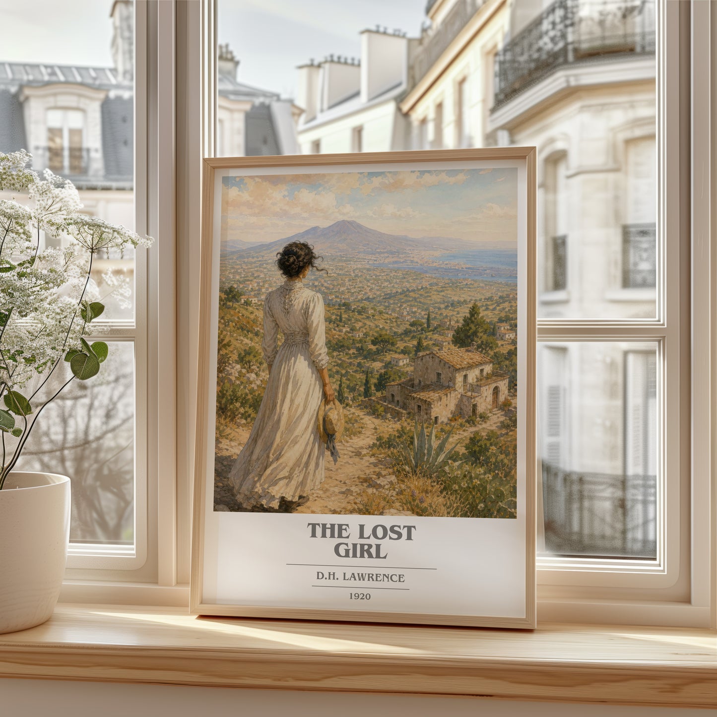 The Lost Girl book cover poster colour and style options – D.H. Lawrence book art