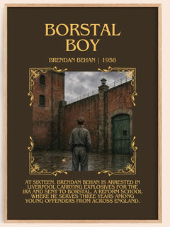 Borstal Boy Minimalist Book Poster by Brendan Behan – book poster